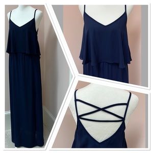 Leshop Navy blue maxi dress S.